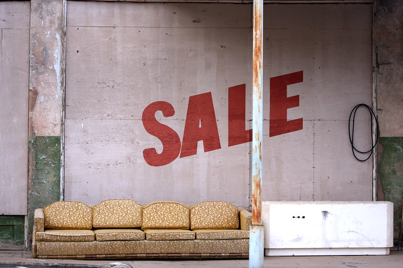 "Sale" by kevin dooley is licensed under CC BY 2.0.